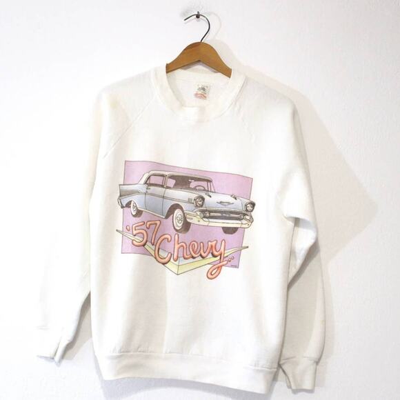 Vintage Chevy 1957 Sweatshirt Large - Picture 1 of 5